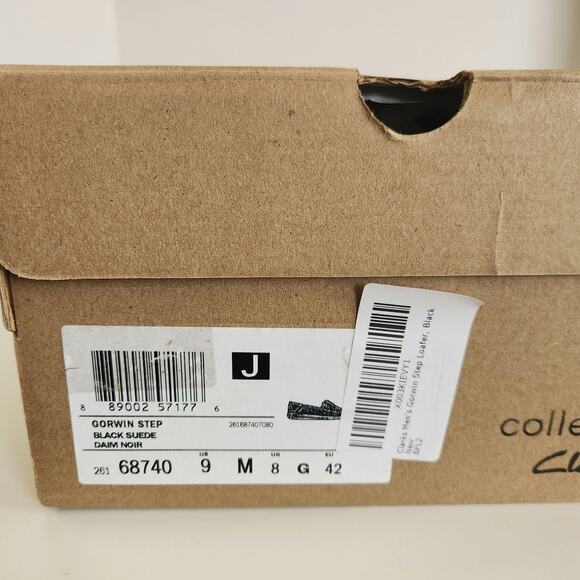 Clarks Men's Gorwin Step Loafer, Black Suede, 9 - Picture 9 of 9